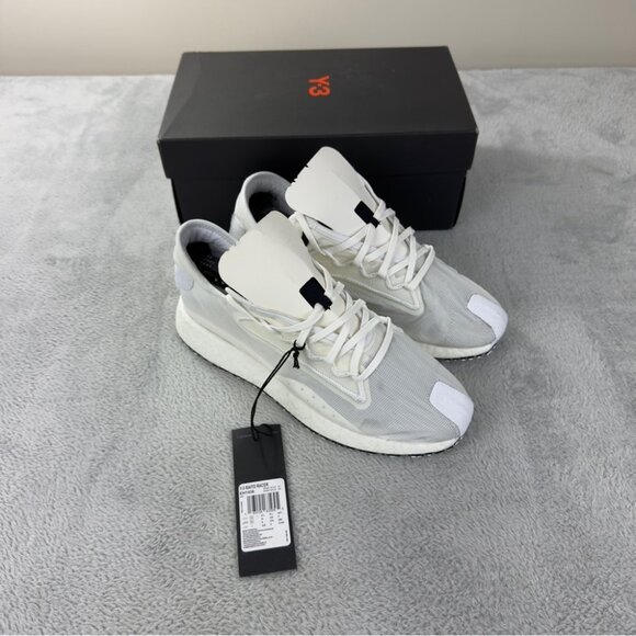 Adidas Y-3 NWT Men's Size 9 US/8.5 UK/42 2/3 EU Raito Racer Cloud White EH1436 - Picture 1 of 14